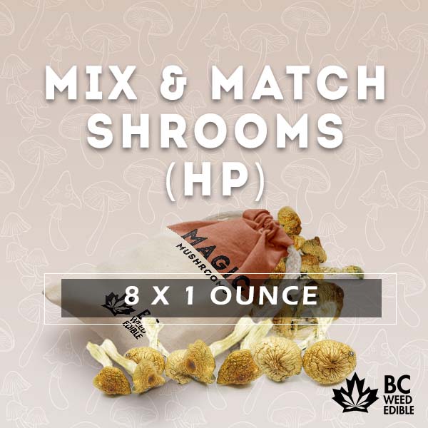 shroom mix match half pound with 8 ounces