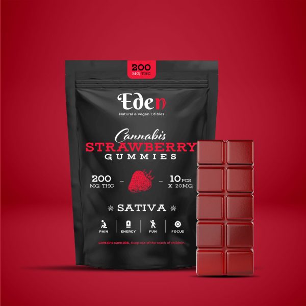 200mg thc strawberry gummies sativa