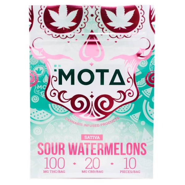 mota medicated gummies sour watermelons sativa