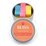 375mg tropical assorted open tin thc gummies from bliss