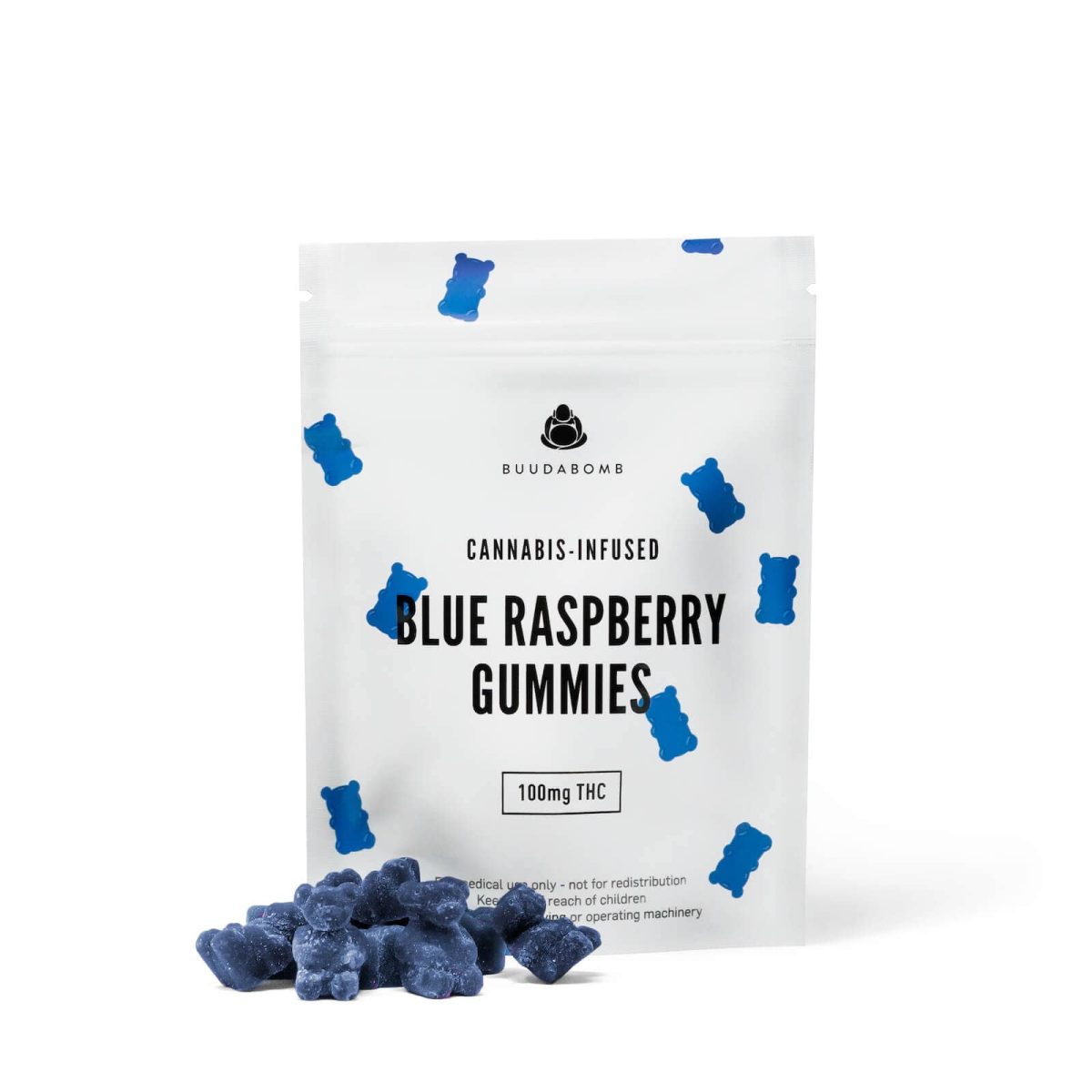 buuda bomb edibles 100mg blue raspberry