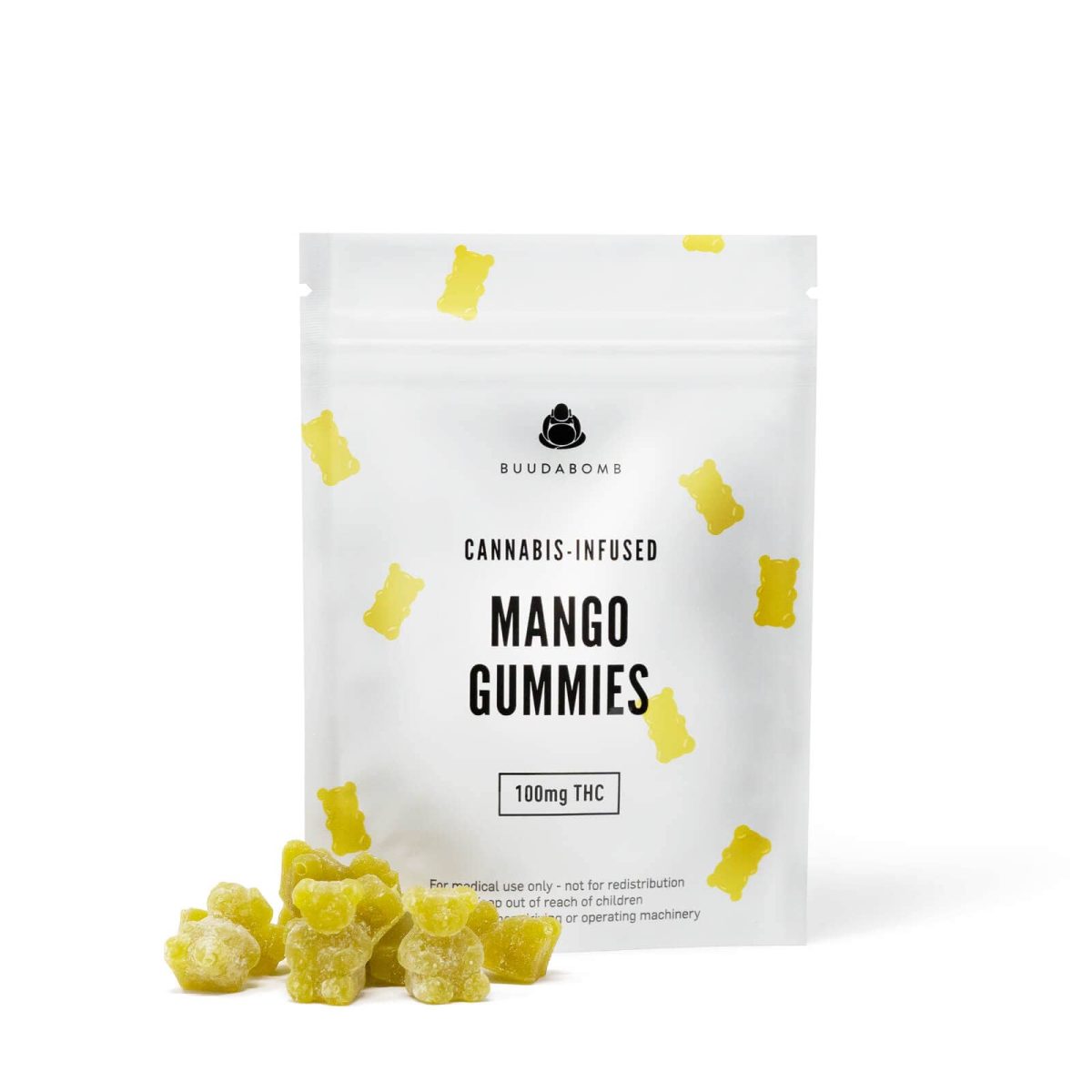 buuda bomb edibles 100mg mango