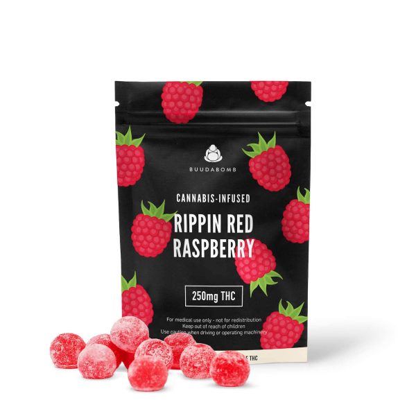 buuda bomb edibles 250mg raspberry