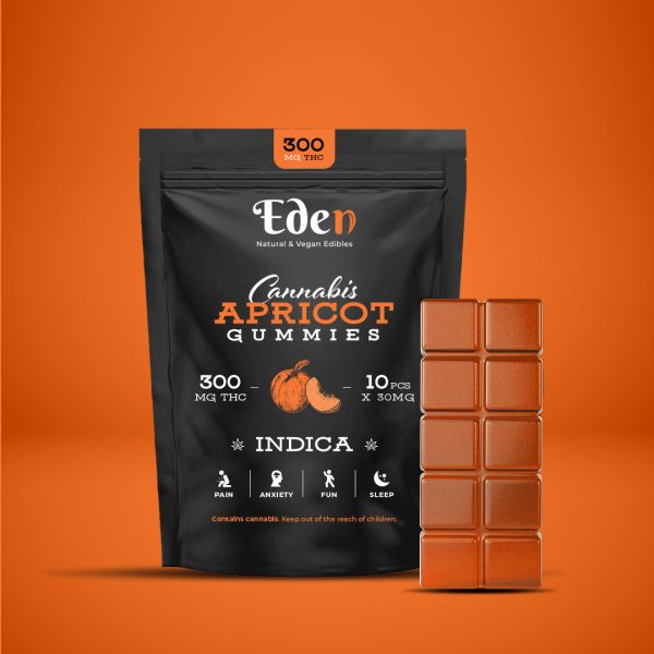 300mg thc apricot gummies indica