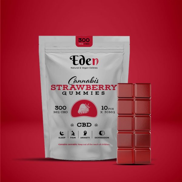 300mg cbd strawberry gummies